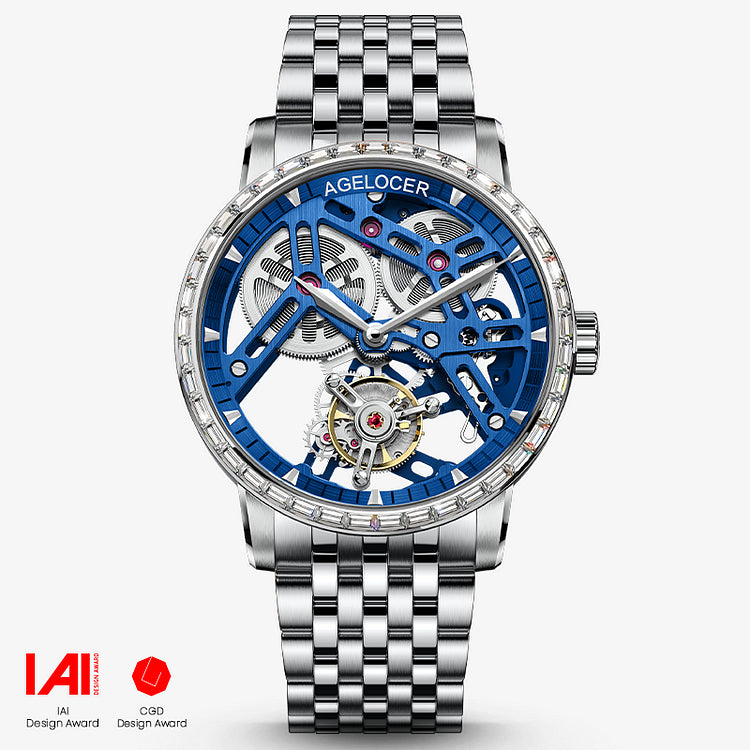 Agelocer Flying Tourbillon squelette diamant