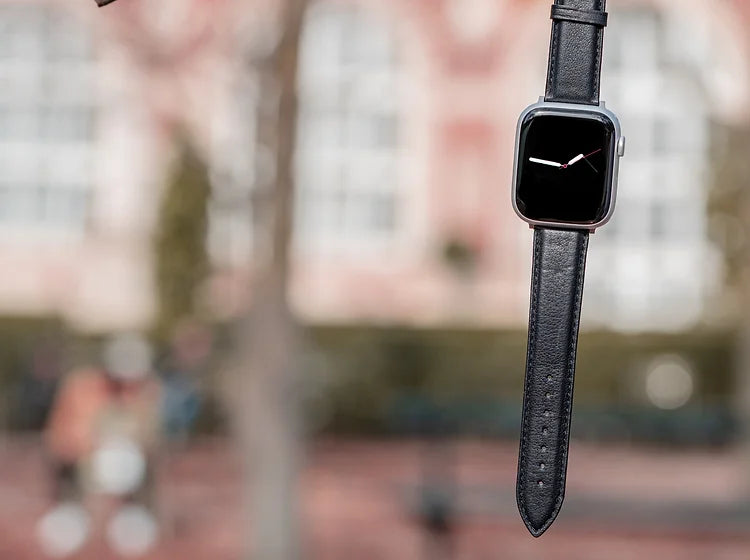 Bracelet Apple Watch en cuir lisse