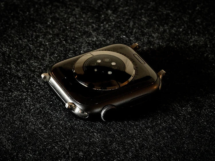 Bracelet Apple Watch en cuir façon croco