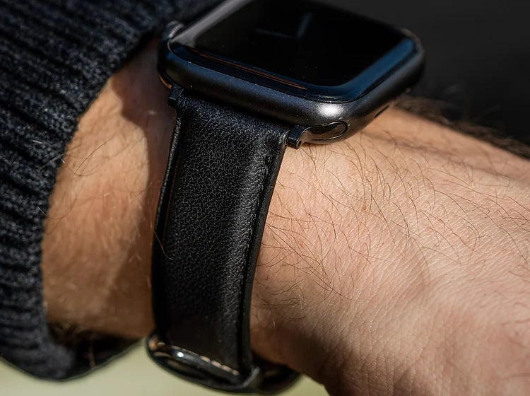 Bracelet Apple Watch en cuir lisse