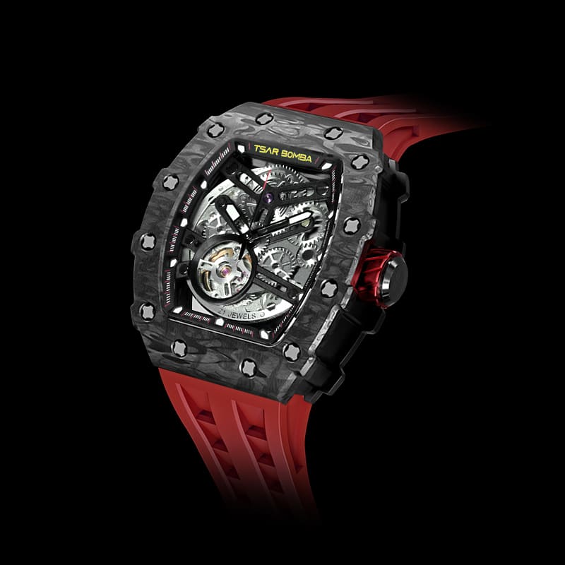 PreviousNext  Carbon Fiber Automatic Watch TB8208CF