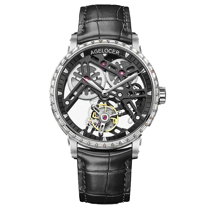 Agelocer Flying Tourbillon squelette diamant