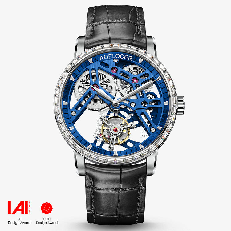 Agelocer Flying Tourbillon squelette diamant