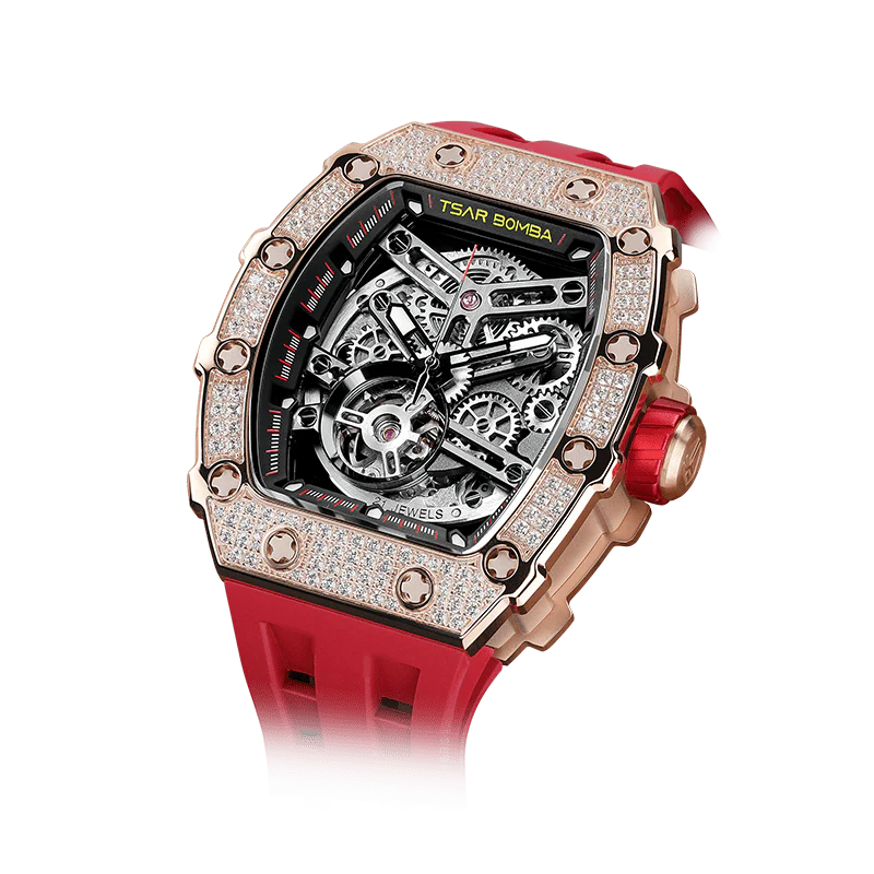 Elemental Series-Cubic Zirconia Automatic Watch TB8208D