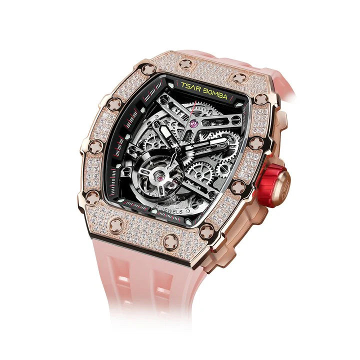 Elemental Series-Cubic Zirconia Automatic Watch TB8208D