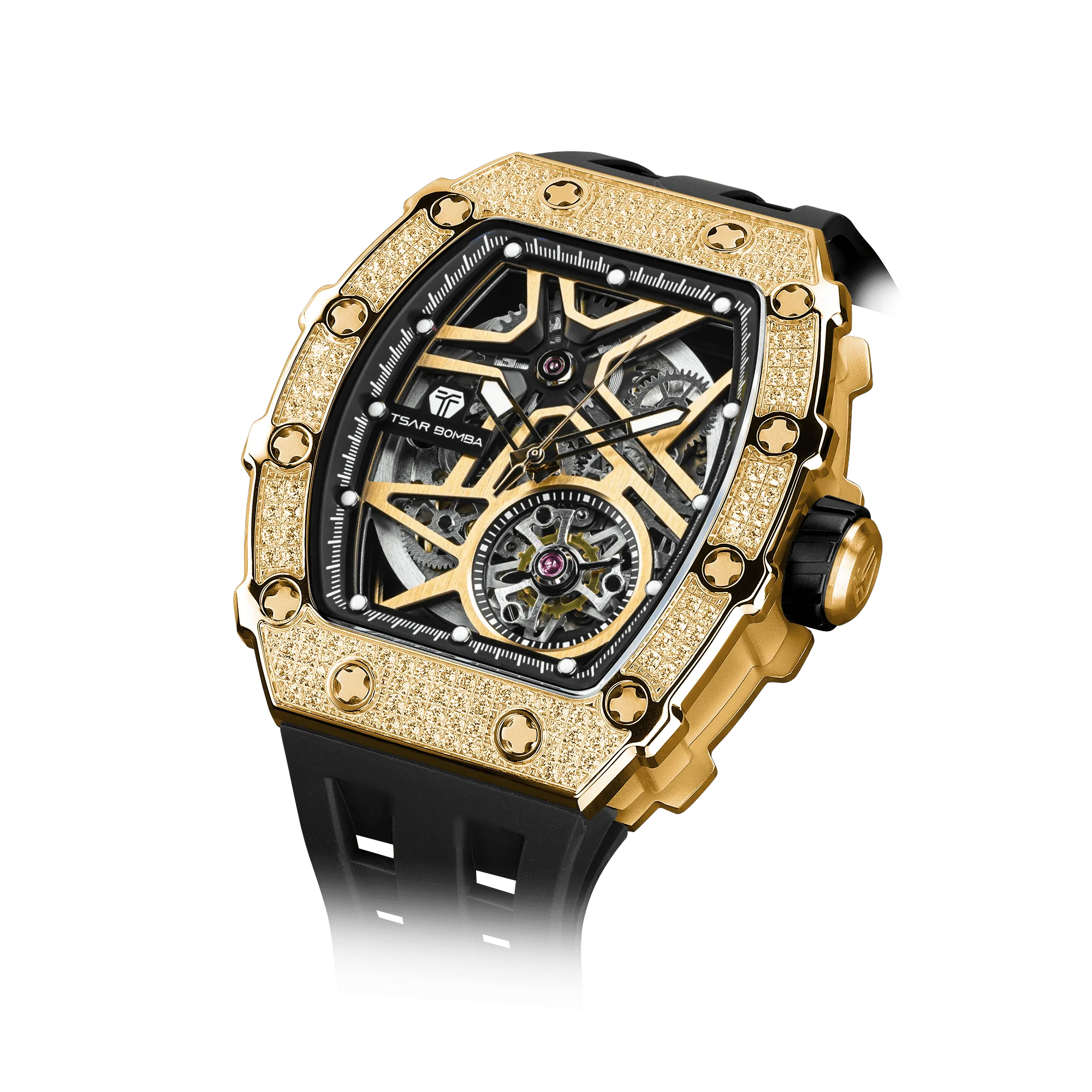 Elemental Series-Cubic Zirconia Automatic Watch TB8209D