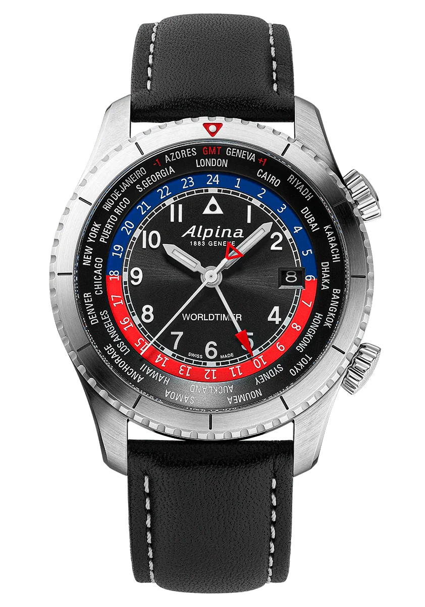 Alpina Startimer Pilot Quartz Worldtimer 41mm