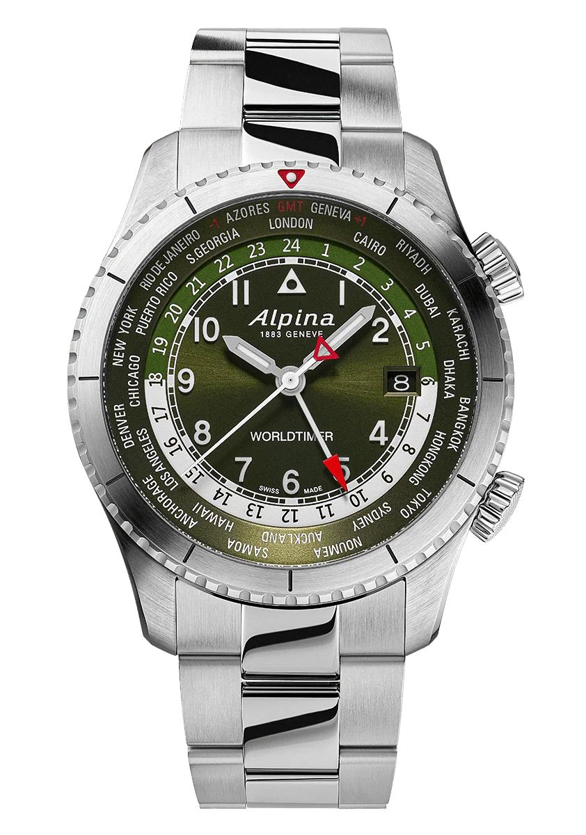 Alpina Startimer Pilot Quartz Worldtimer 41mm